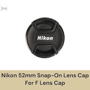 Nikon 52mm Snap-On Lens Cap (F lens front cap)