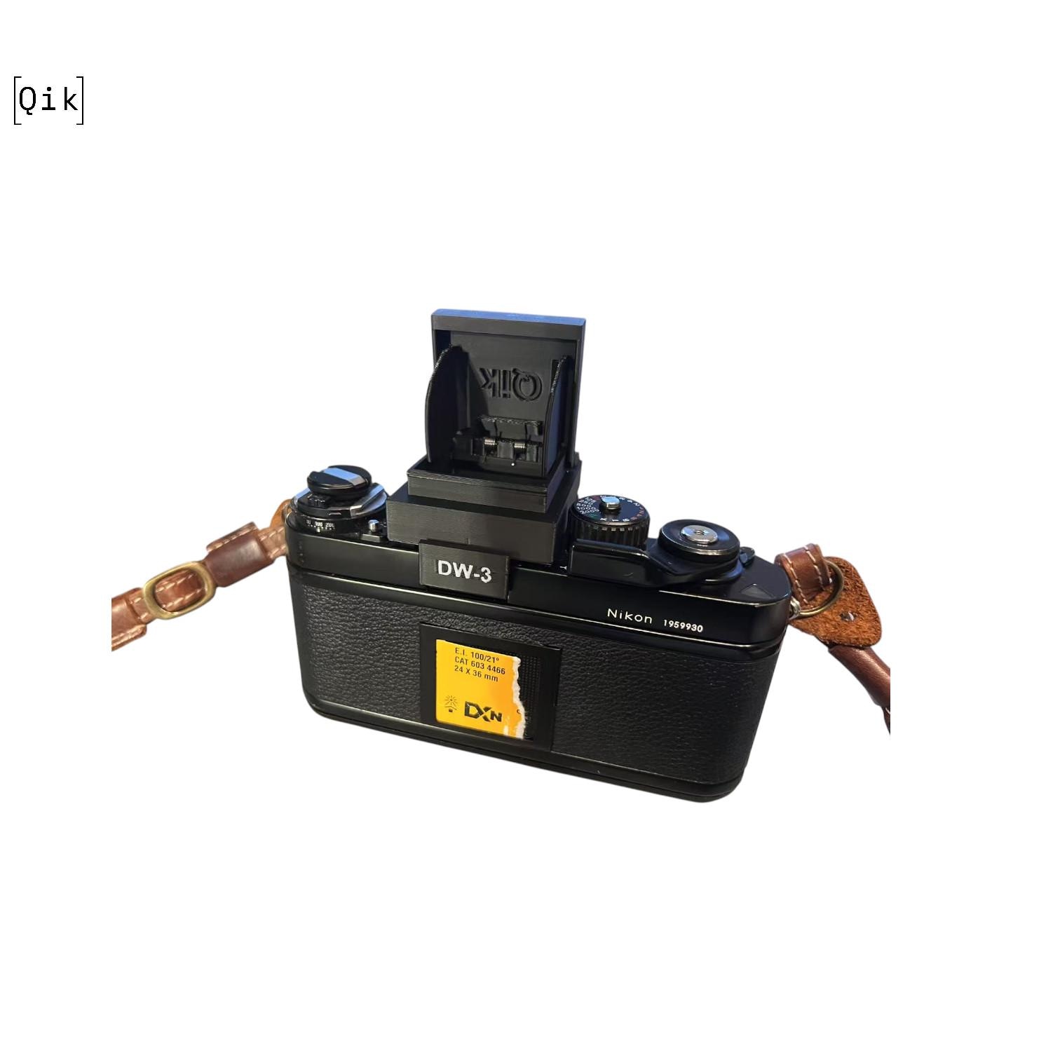 Nikon F3用ウエストレベルビューファインダー、DW-3スタイル、3D