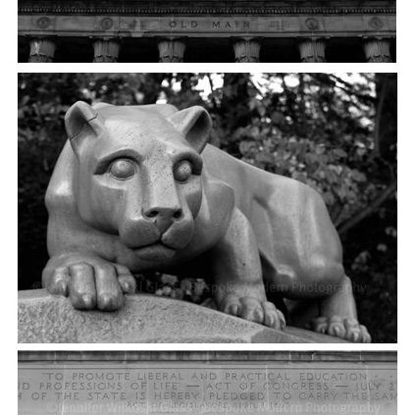 PSU Triptych - (3)- 5x7" Fine Art Prints - includes FREE SHIPPING