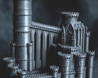 Tour à Dés Château Bois Laser - Plateau Découpé D&D RPG - Roulement Silencieux Et Portable Pour Jeux De Société