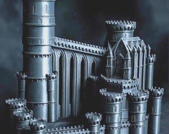 Medieval Dice Tower – Large Tabletop RPG Dice Roller, 3D Printed Castle Accessory