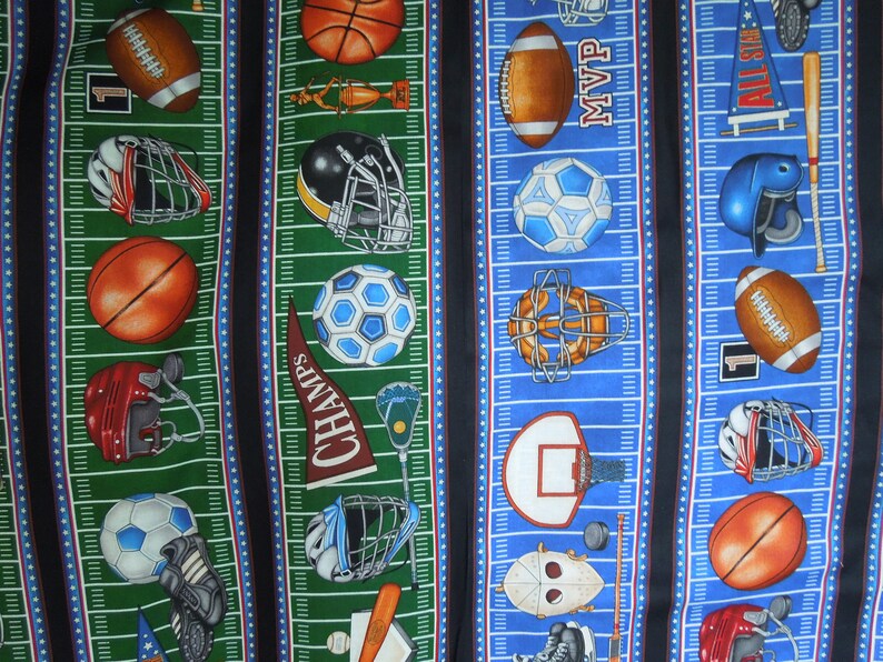 Sports Quilting Fabric Etsy