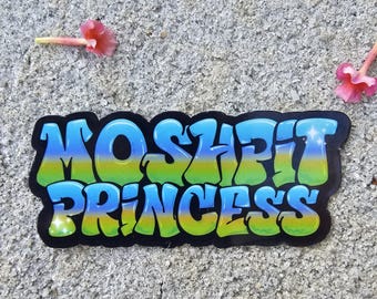 Mosh Pit Princess (metal band, music festival stickers)