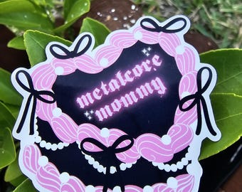 Metalcore Mommy Cake Tattoo Style Sticker