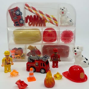 Firefighter / Fireman Busy Box sensory play