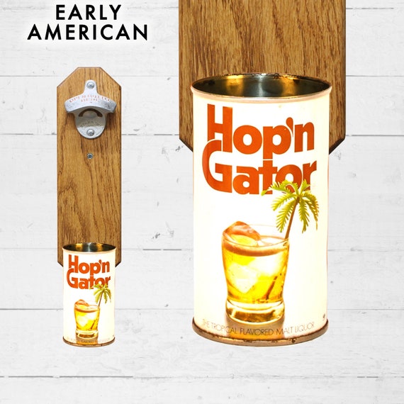 Beer Can Opener Wall Mounted Can Cooler Holder with Bottle Opener