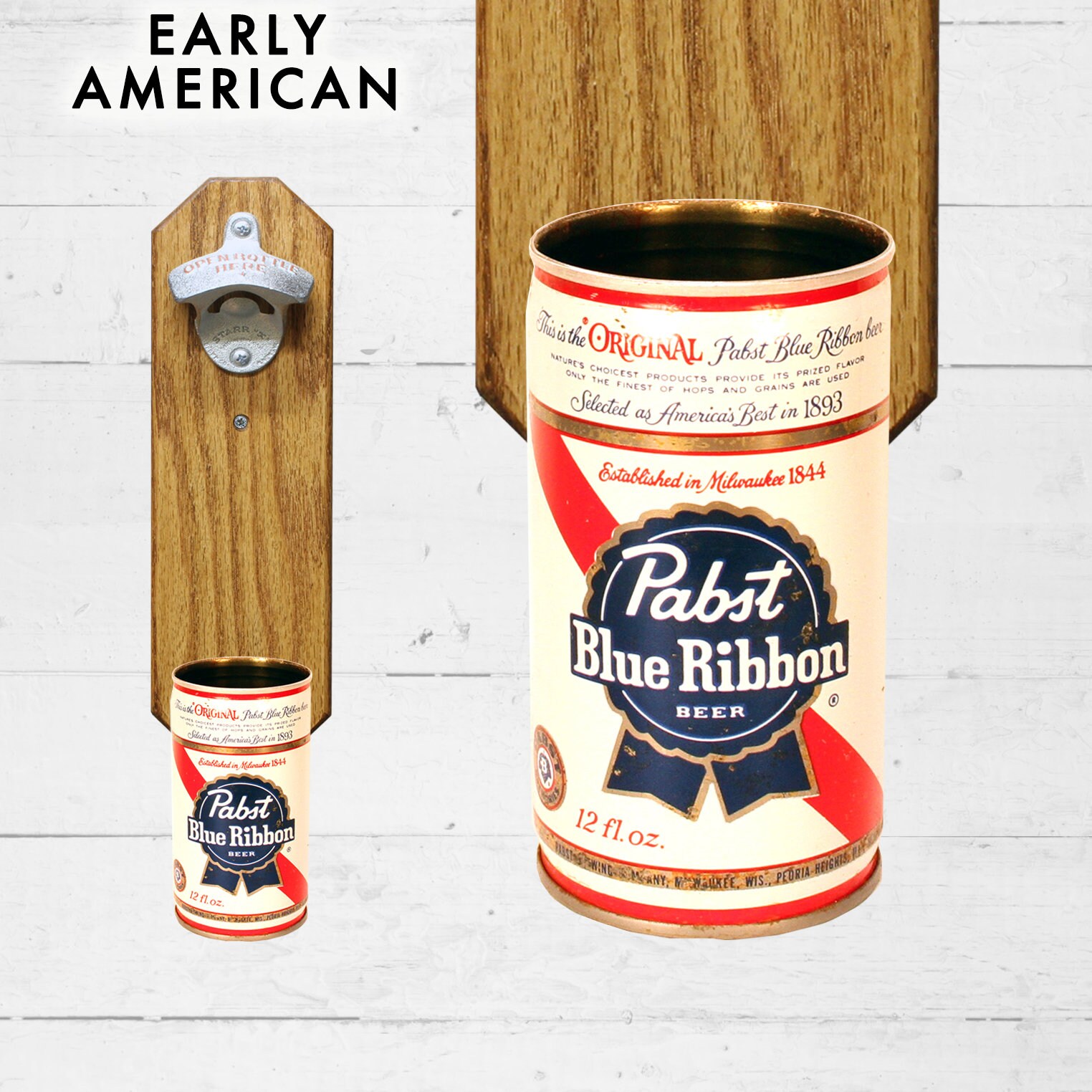 パブストブルーリボン　60s ヴィンテージ　缶オープナー Vintage Beer Gift Wall Mounted Bottle Opener With Pabst Blue
