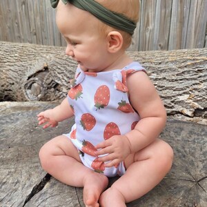 Strawberry Shortie Overalls - Etsy