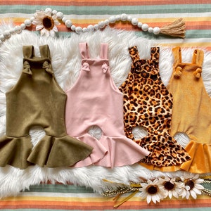 Baby bell bottom overalls