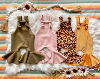 Baby bell bottom overalls