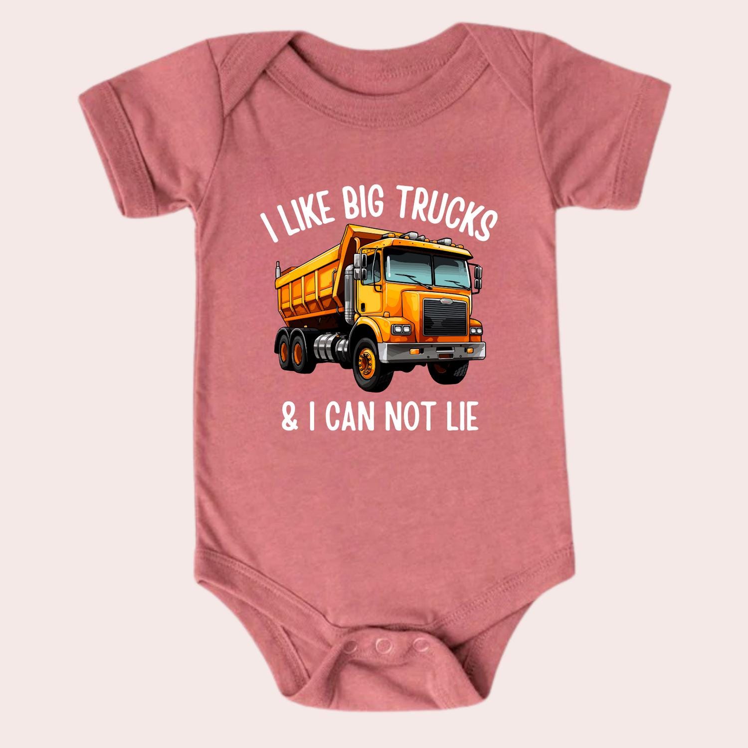 I Like Big Trucks And I Can Not Lie Bodysuit, Excavator Shirt, Funny Toddler Shirt