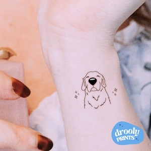 Custom Pet Outline Drawing ,Personalized Pet Tattoo Design, Dog or Cat Line Art for Tattoo, Minimalist Pet Portrait Sketch INSTANT DOWNLOAD