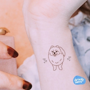 Custom Pet Portrait Outline: Minimalist Tattoo Design (Digital Download)