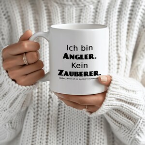 Funny mug with saying: Angler not a magician| Saying mug| Mug for anglers| Gift for anglers| Mug for fishing
