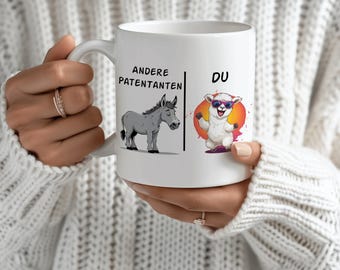 Kubek prezent dla matki chrzestnej prezent dla ciotki prezent dla ulubionej ciotki prezent na dzień matki prezent urodzinowy kubek dla matki chrzestnej alpaki GenussTassen
