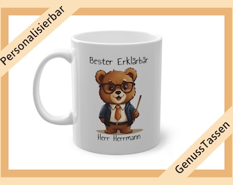 Personalized coffee mug teacher best explainer gift for teacher farewell gift teacher school graduation mug for teacher