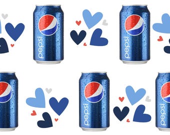 blue soda pop 2 Uv Dtf ( this is a physical product) includes 2 decals of the design listed )