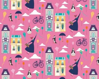 Mary Poppins Disney Fat Quarters Lot de 5