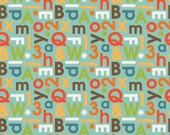 School Days Alphabet In Mint by Riley Blake Designs - your choice of cut
