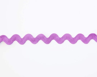 3/4 Inch Regular Ric Rac Color Purple - sold by the yard