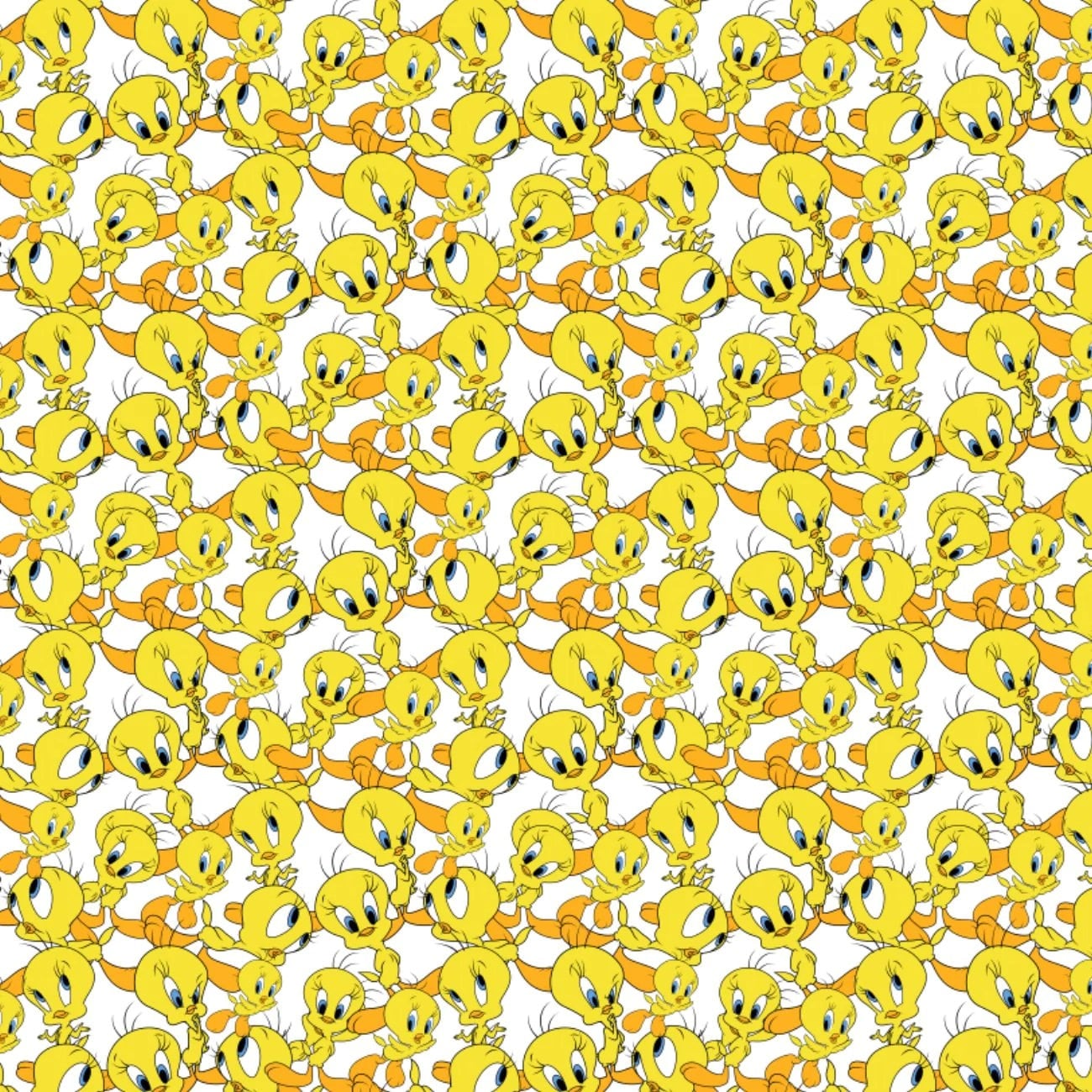 Licensed Tweety in Yellow part of the Looney Tunes Line  -  by Camelot Fabrics - your choice of cut