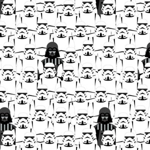 Star Wars- Licensed SW Stacked Troopers - Cotton fabric by Camelot fabrics -  your choice of cut