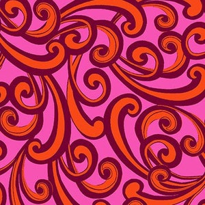 Paloma in Hot Pink and Red  from Quilting Treasures - by the yard