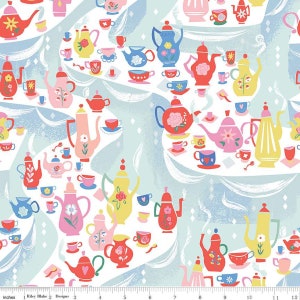 Down the Rabbit Hole von Riley Blake Designs - Teil Tea Party in Multi - Du bestimmst den Schnitt