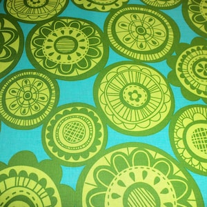 Summersault - Cartwheels in LIme by Free Spirit Fabrics - 1/2 yard