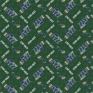 Licensed NBA - Utah Jazz Cotton - Fabric - your choice of cut