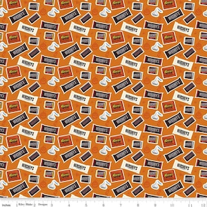 Gelicentieerde Hershey - Vier het met Hershey Candy Toss in Orange van Riley Blake Designs - jij kiest de vorm
