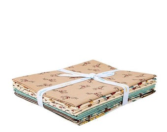 Cowboys 1-Yard Bundle in Tea Dye by Riley Blake Designs - Contains nine (9) 1-yard pieces