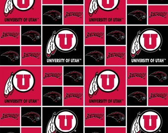 Bomull - Licensierat tyg från University of Utah College - du väljer snittet