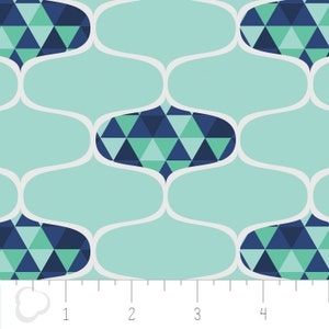 Ogee in Mint by Camelot Fabrics  - you choose the cut