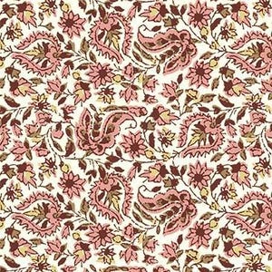 Cottage Block Print in Cream - part of the Cottagecore Line by Michael Miller Fabrics - You choose the cut