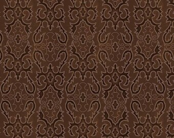 John Wayne American West Boot Stitching in Brown by Riley Blake Designs - your choice of cut