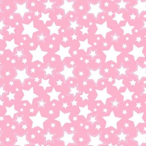 Starry Nights Flannel - Pink Carnation - FLANNEL Print Fabric by David Textiles - 30 inch piece