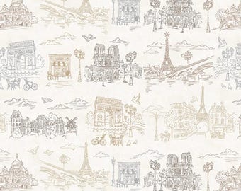 J'Aime Paris in crème van Whistler Studios Fabrics - jij kiest de snit