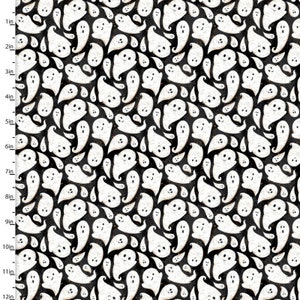 Ghoulfriends in Black part of the Boo Y all Line by 3 Wishes Fabric  - You choose the cut