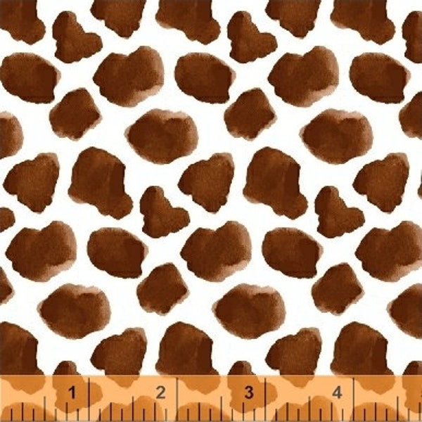 Brown Cow Spots from the Silo Line by Anthology Fabrics - 12 inch piece