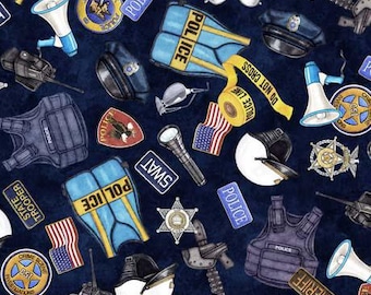 Everything Police in Navy part of the American Heros - Police Line by Morrison Collective Group - You choose the cut