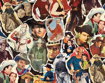 Plakat John Wayne American West, wydruk wieloczęściowy, Riley Blake Designs – wybór kroju
