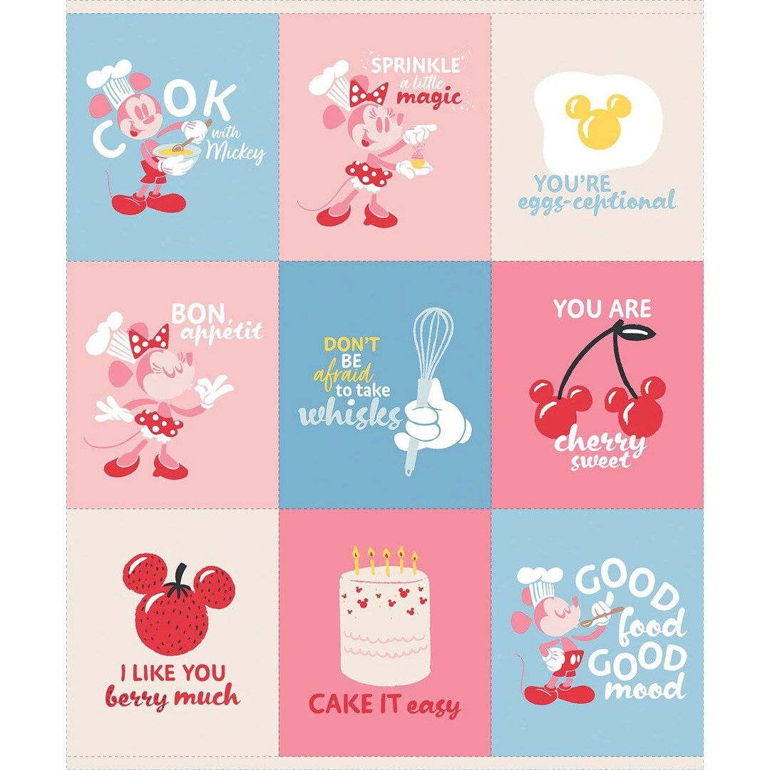 Licensed Mikey Mouse Cake It Easy Cake It Easy Panel in Multi by