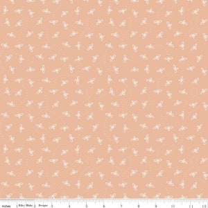 Bees in Apricot aus der Harmony Line von Riley Blake Designs - Du bestimmst den Schnitt