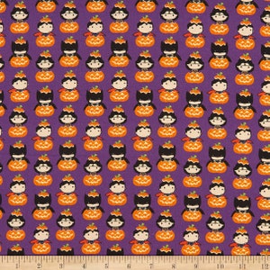 Licensed DC Characters fabric in Purple - part of the Character holiday by Camelot fabrics -  your choice of cut