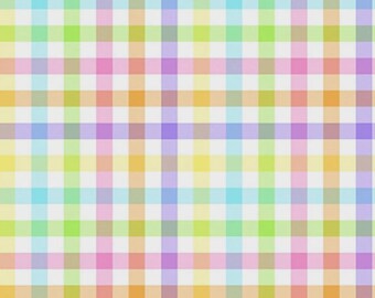Easter Plaid Stripe Glitter fabric by Fabric Traditions - your choice of cut
