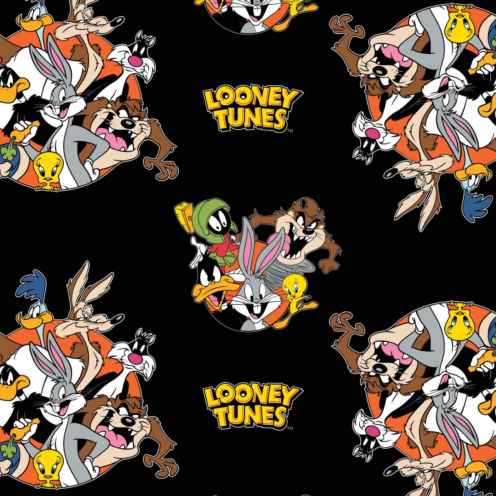 Licensed Looney Tunes Main in Black Part of the Looney Tunes Line