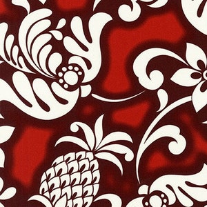 Island Flower in Rust part of the Island Paradise line by Robert Kaufman Fabrics - your choice of cut