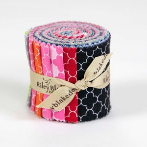 Quatrefoil Mini 2,5-inch Rolie Polie 12 stuks van Riley Blake