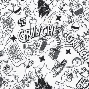 Licensed Dr. Seuss Enterprises - How the Grinch Stole Christmas Holiday by Robert Kaufman fabrics -  your choice of cut